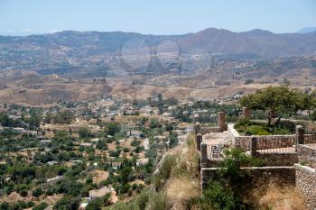 MIJAS, ANDALUCIA/SPAIN - JULY 3 : View from Mijas in  Andalucía Spain on July 3, 2017