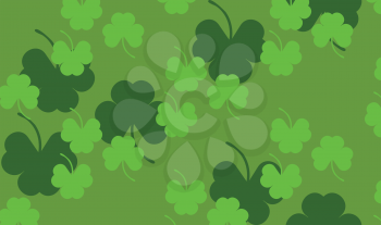 Illustration of St. Patrick's day background with shamrocks, clovers.