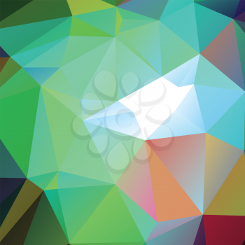 Colorful abstract polygonal illustration, decorative geometric background.
