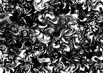 Black ink splash on white, abstract background
