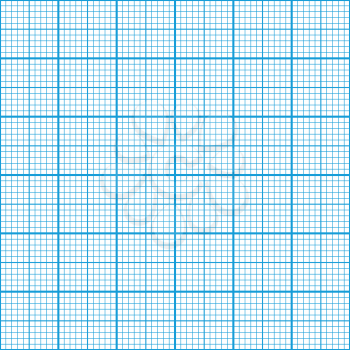 Graph paper cyan color, six centimeter seamless pattern