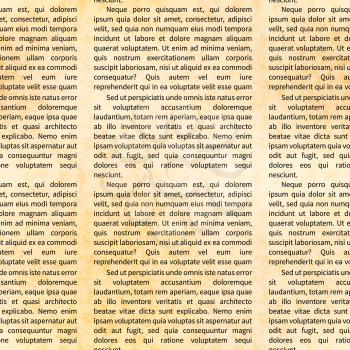 A lot of latin text on old textured paper, abstract seamless pattern
