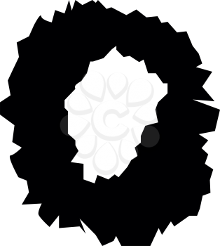 Hole in the surface icon black color vector illustration flat style simple image