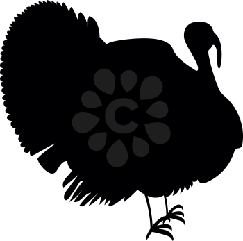 Turkey icon black color vector illustration flat style simple image