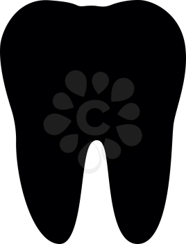 Tooth  it is the black color icon .
