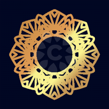 Gold mandalas. Indian wedding meditation. Buddhist medallion. It can be used for tattoo prints on t-shirts, design and ad restaurants. For postcards design wedding invitations, photo overlays.