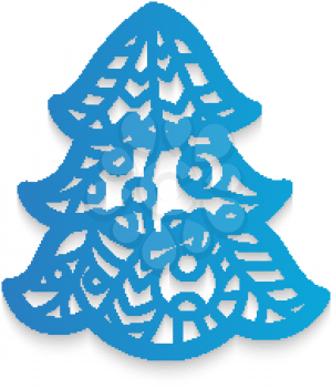 Christmas tree. Laser cutting template pumpkin for Happy New Year. Cutting file. Lettering silhouette pattern. Die Cut vector. Cardmaking. EasyPrintPD