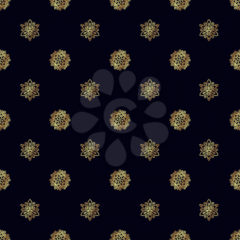 Gold flower seamless pattern. Texture for scrapbooking, wrapping paper, textile, home decor, skin smartphones, website, web page, wallpaper, surface design fashion