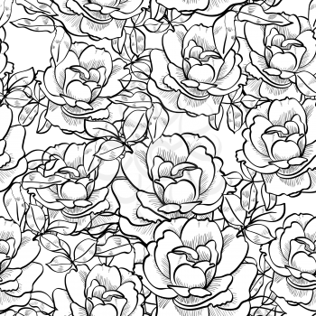 rose seamless vintage Floral  pattern eps 10