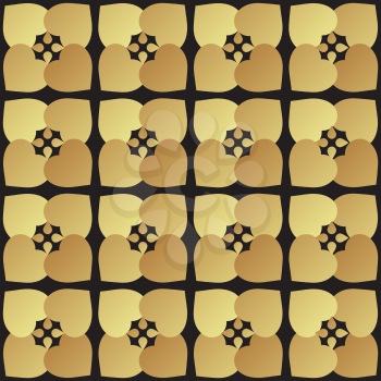 Universal vector black and gold seamless pattern tiling. Geometric ornaments. Texture for scrapbooking, wrapping paper, textiles, skins smartphones. website, web page,  surface design, fashion.