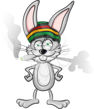 funny jamaican rabbit cartoon