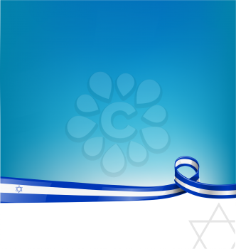 
israel ribbon flag background