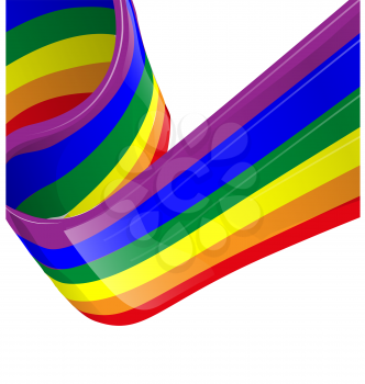 Vector rainbow LGBT flag