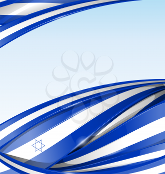 israel background with texture flag