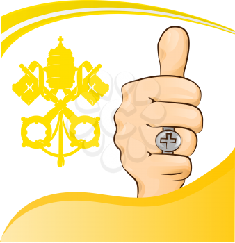 pope thumb-up symbol