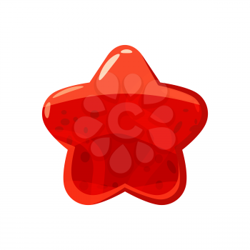 Candy honey star jelly icon. Cartoon vector