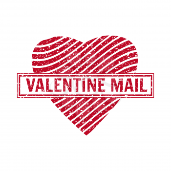 Set Valentine s Day and Wedding Romantic postage stamp