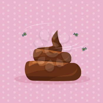 Vector illustration of a shit. The image is isolated from the background