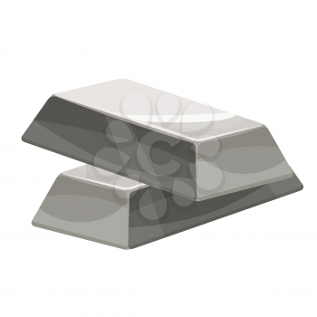 Stack of gold bars icon. Cartoon illustration of stack of gold bars