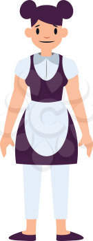 House keeper chacater simple vector illustration on a white background