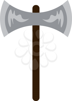 Double headed axe vector or color illustration