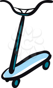 Scooter illustration vector on white background 