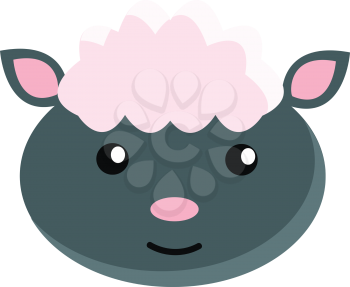 Sheep illustration vector on white background 