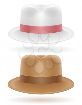 beach hat for men stock vector illustration isolated on white background