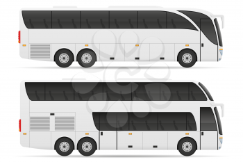 tour city bus stock vector illustration isolated on white background
