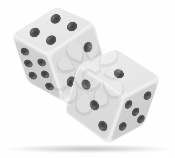 casino dice stock vector illustration isolated on white background