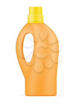 household cleaning products in a plastic bottle empty template blank stock vector illustration isolated on white background