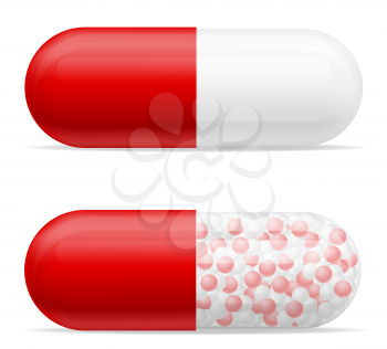 medical pills tablets for the treatment of diseases stock vector illustration isolated on white background