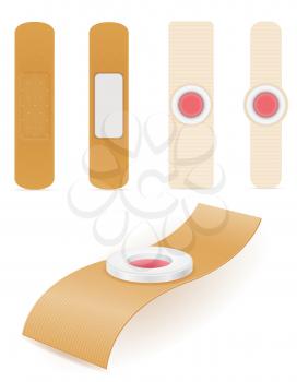 medical plaster for sealing the wounds stock vector illustration isolated on white background