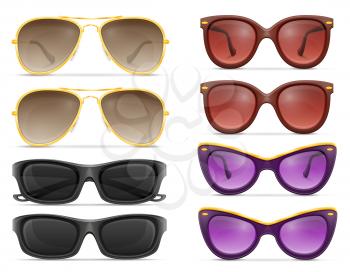 sunglasses for men and women stock vector illustration isolated on white background