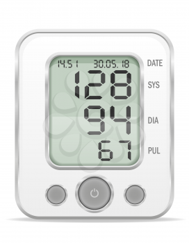 medical electronic tonometer stock vector illustration isolated on white background