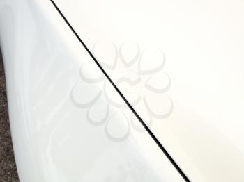 White auto body panel abstract pearl color