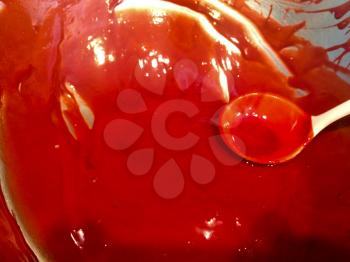 red velvet cupcakes batter modern background bright shiny deep red color