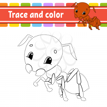 Dot to dot Dot to dot game. Draw a line. For kids. Activity worksheet. Coloring book. With answer. Cartoon character. Vector illustration.