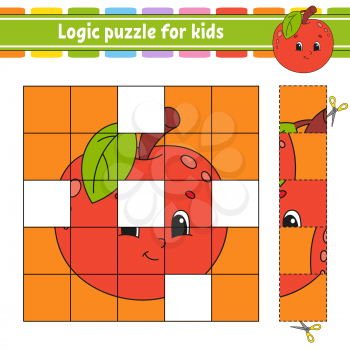Logic puzzle for kids. Education developing worksheet. Learning game for children. Activity page. For toddler. Riddle for preschool. Simple flat isolated vector illustration in cute cartoon style.