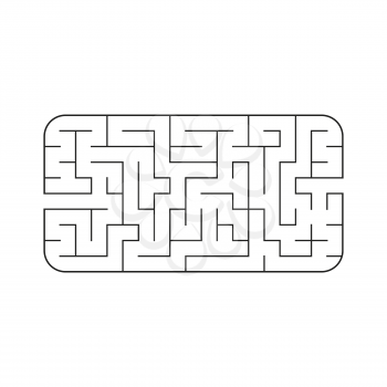 Abstact labyrinth. Game for kids. Puzzle for children. Maze conundrum. Vector illustration,