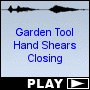 Garden Tool Hand Shears Closing