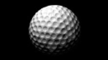 Royalty Free Video of a Turning Golf Ball