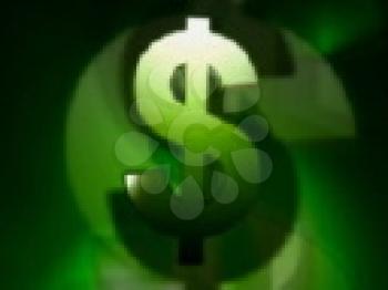 Royalty Free Video of a Dollar Sign